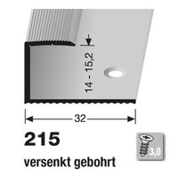 Küberit Abschluss- und Einfassprofil Typ 215, 14-15.2mm