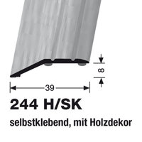 Küberit Abschluß-Schiene Typ 244HSK, 30mm, selbstklebend