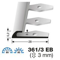 Küberit Abschlussprofil Typ 361/3 EB, 250 cm, silber (F4)