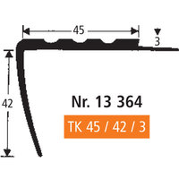 Weich-PVC Treppenkante TK 45/42/3, 250 cm