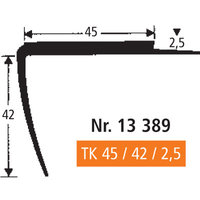 BOLTA Weich-PVC Treppenkante TK 45/42/2,5
