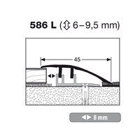 Küberit Anpassungsprofil Typ 586 L, 100 cm, sand (F9)