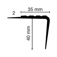 Döllken PVC Treppenkante TK35/40/2R 450 cm
