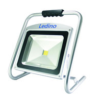 Ledino 50 W LED-Standstrahler Köpenick 509, mit Li-Ionen Akku 8,8 Ah, silber